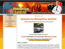 Tablet Screenshot of midnightsunsafelist.com